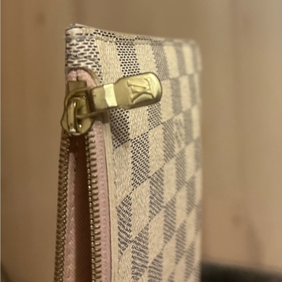 Damier Azur Neverfull MM Pochette Rose Ballerine - Picture 2 of 6